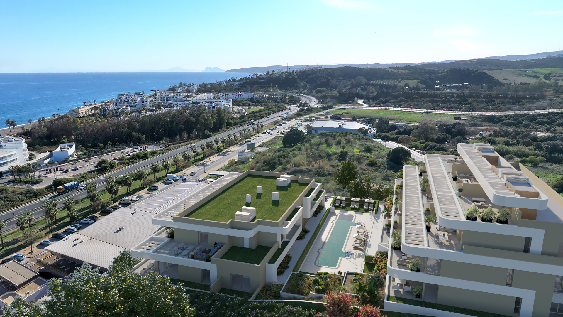 New-Build Beachside Apartments — Estepona